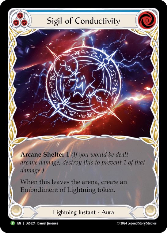 Sigil of Conductivity (Extended Art) - LGS324 — Flesh and Blood: Promo Cards Flesh and Blood card by Daniel Jiménez