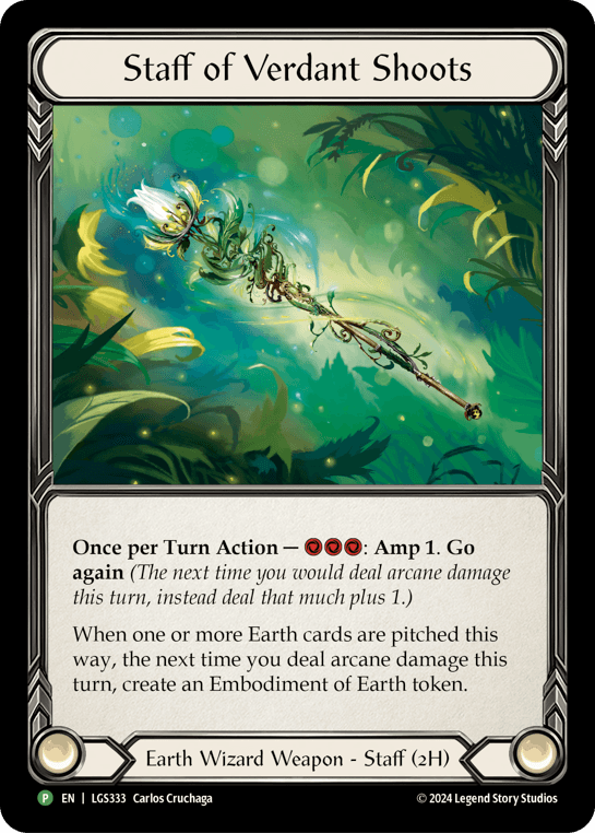 Staff of Verdant Shoots - LGS333 — Flesh and Blood: Promo Cards Flesh and Blood card by Carlos Cruchaga