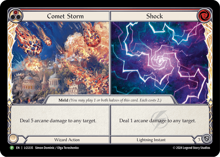 Comet Storm // Shock — Flesh and Blood: Promo Cards Flesh and Blood card by Simon Dominic