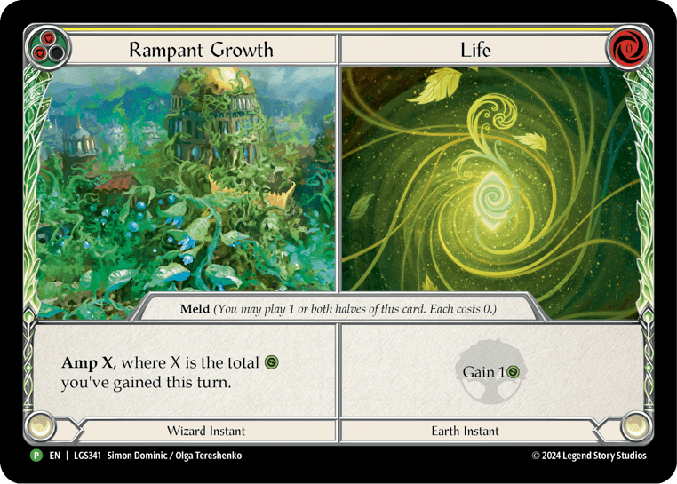 Rampant Growth // Life - LGS341 — Flesh and Blood: Promo Cards Flesh and Blood card by Simon Dominic