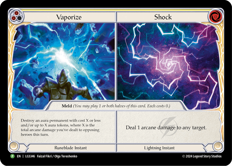 Vaporize // Shock - LGS346 — Flesh and Blood: Promo Cards Flesh and Blood card by Faizal Fikri