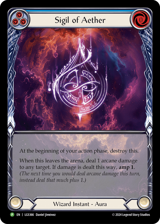 Sigil of Aether - LGS366 — Flesh and Blood: Promo Cards Flesh and Blood card by Daniel Jiménez