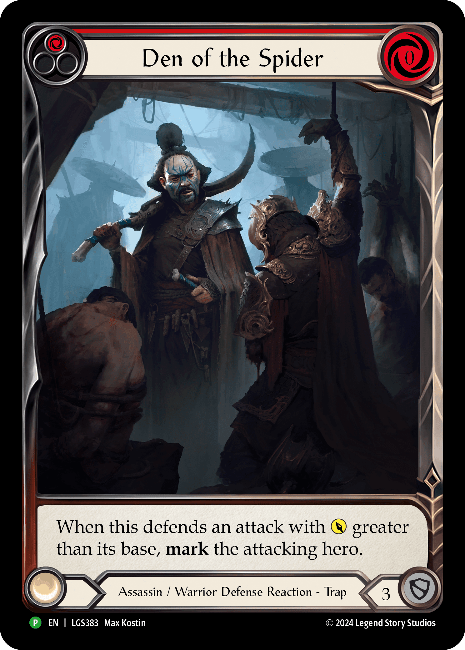 Den of the Spider (Red) - LGS383 — Flesh and Blood: Promo Cards