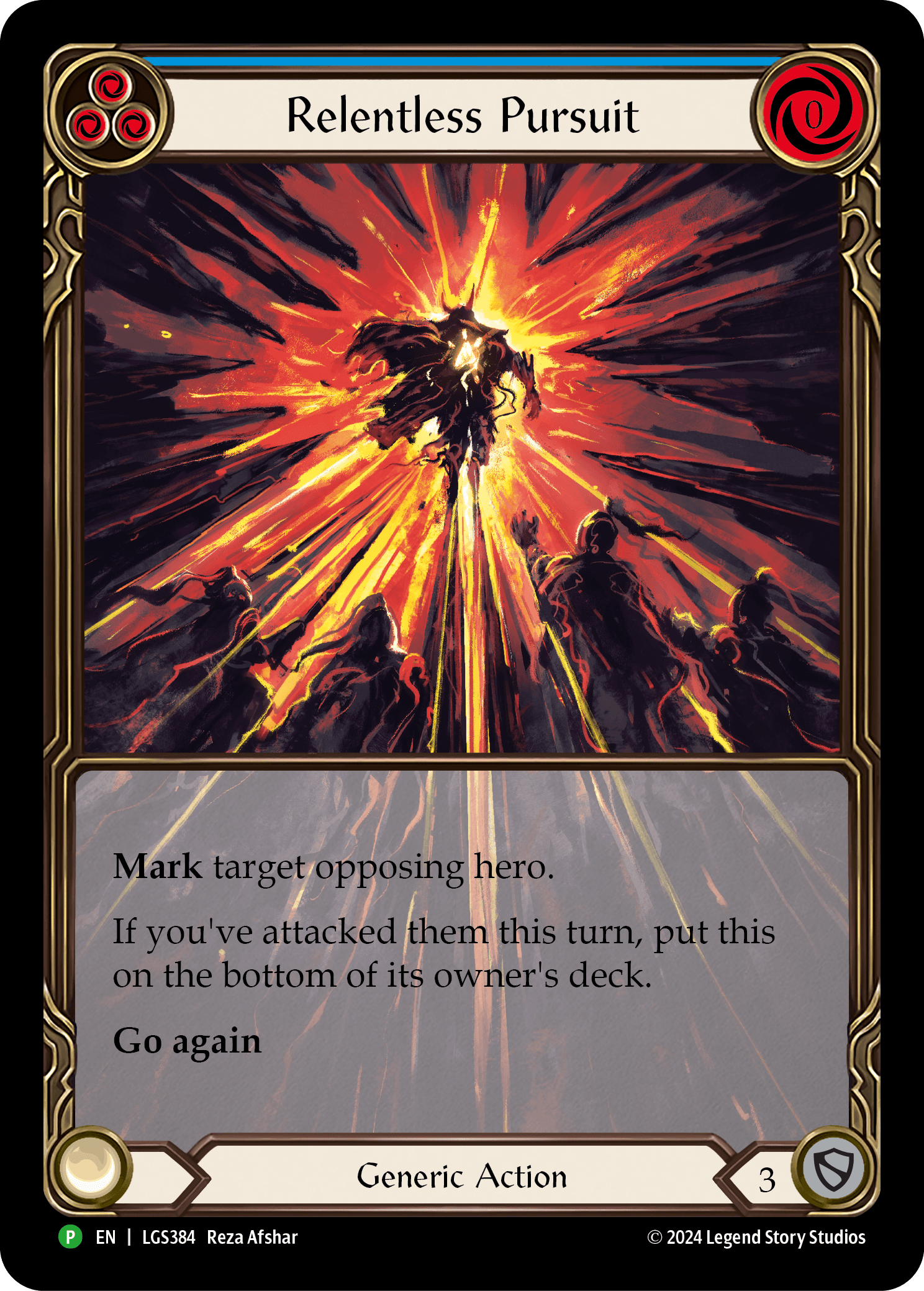 Relentless Pursuit - LGS384 — Flesh and Blood: Promo Cards