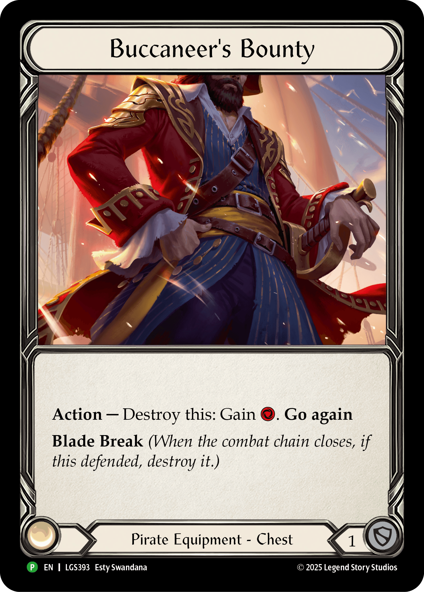 Buccaneer's Bounty (LGS393) — Flesh and Blood: Promo Cards Flesh and Blood card by Esty Swandana
