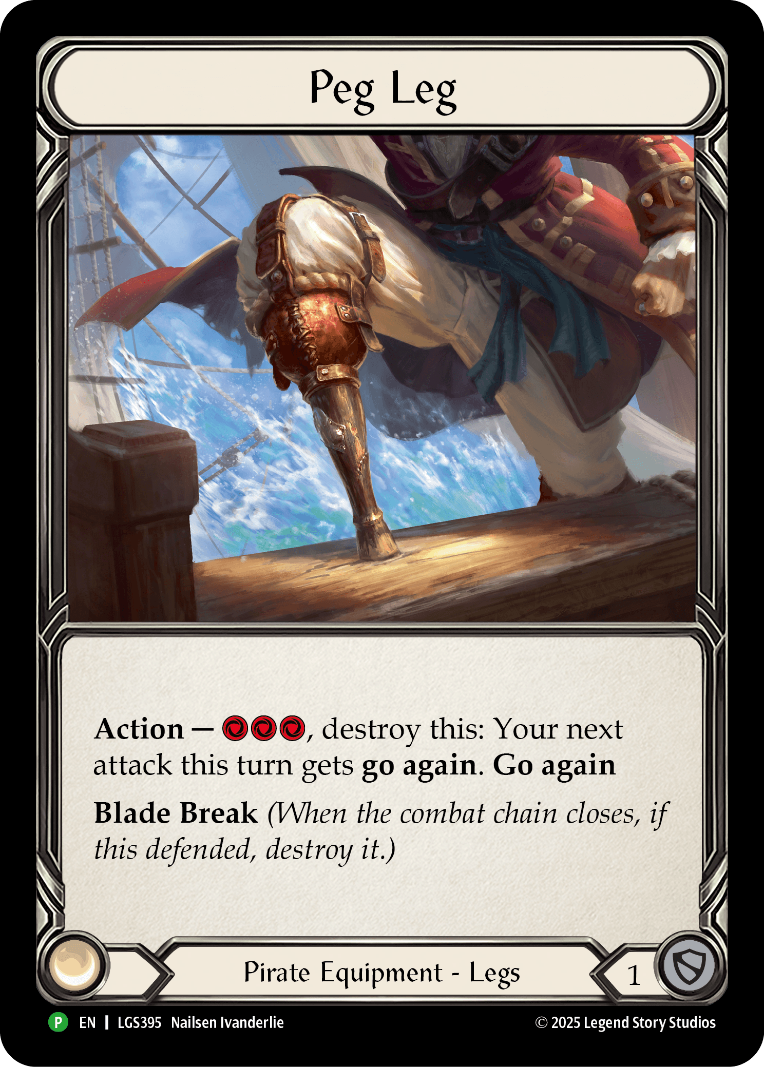 Peg Leg (LGS395) — Flesh and Blood: Promo Cards Flesh and Blood card by Nailsen Ivanderlie