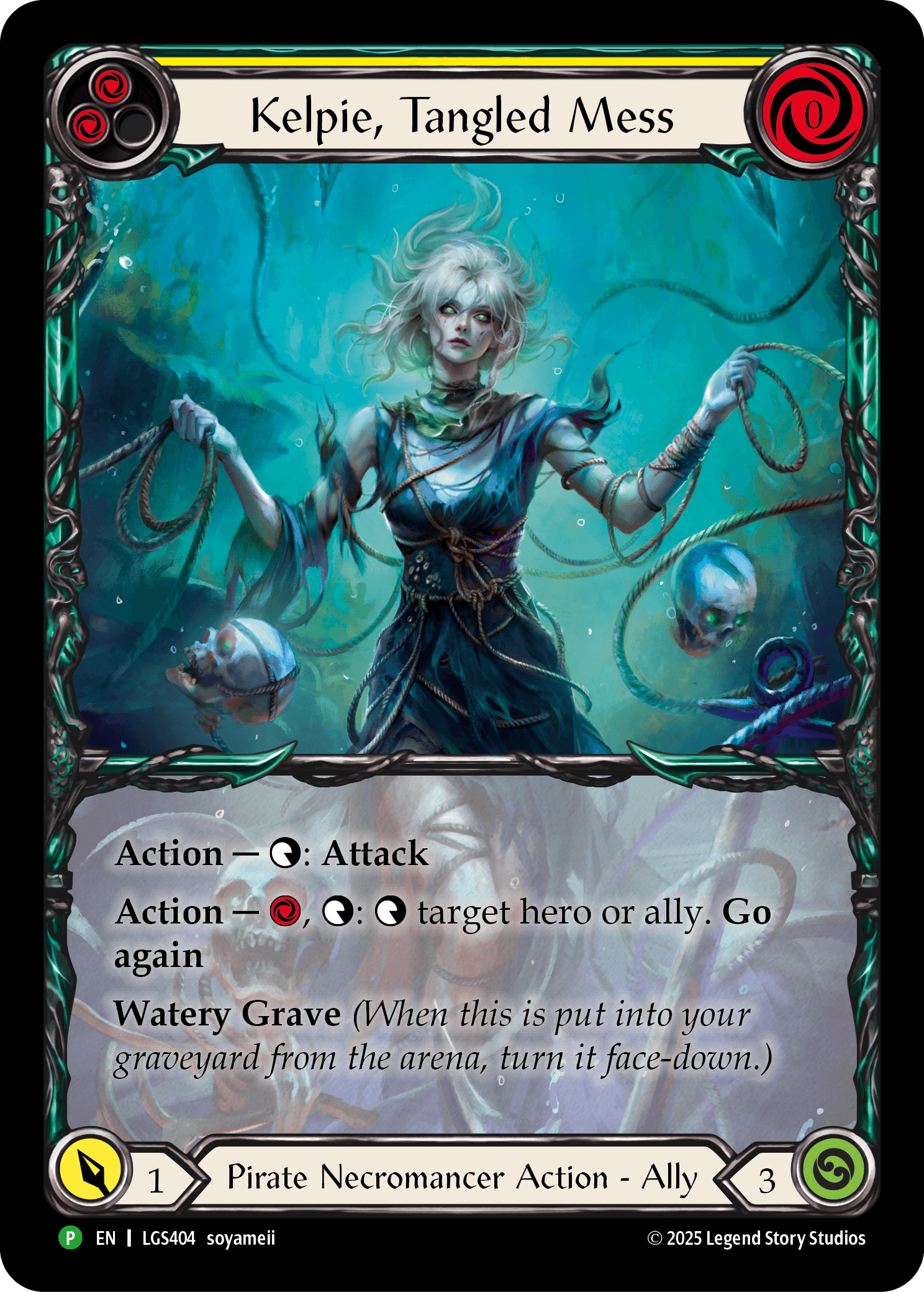 Kelpie, Tangled Mess (LGS404) — Flesh and Blood: Promo Cards Flesh and Blood card by soyameii