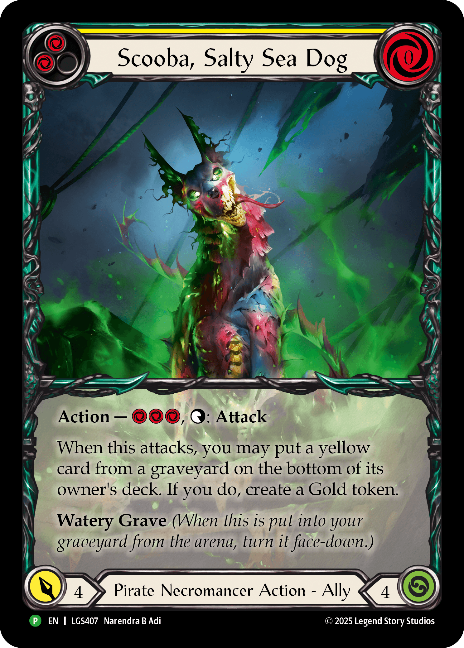 Scooba, Salty Sea Dog (LGS407) — Flesh and Blood: Promo Cards Flesh and Blood card by Narendra B Adi