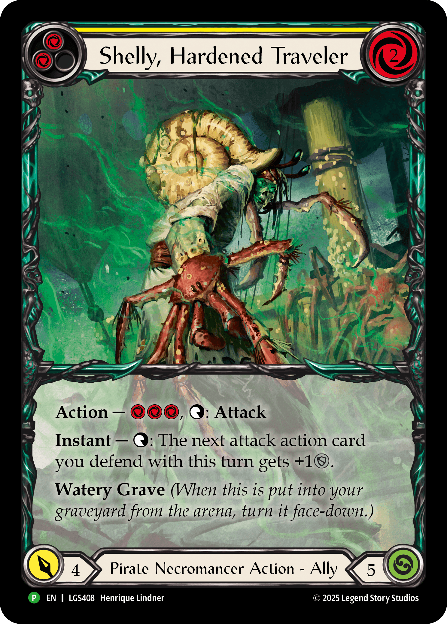 Shelly, Hardened Traveler (LGS408) — Flesh and Blood: Promo Cards Flesh and Blood card by Henrique Lindner