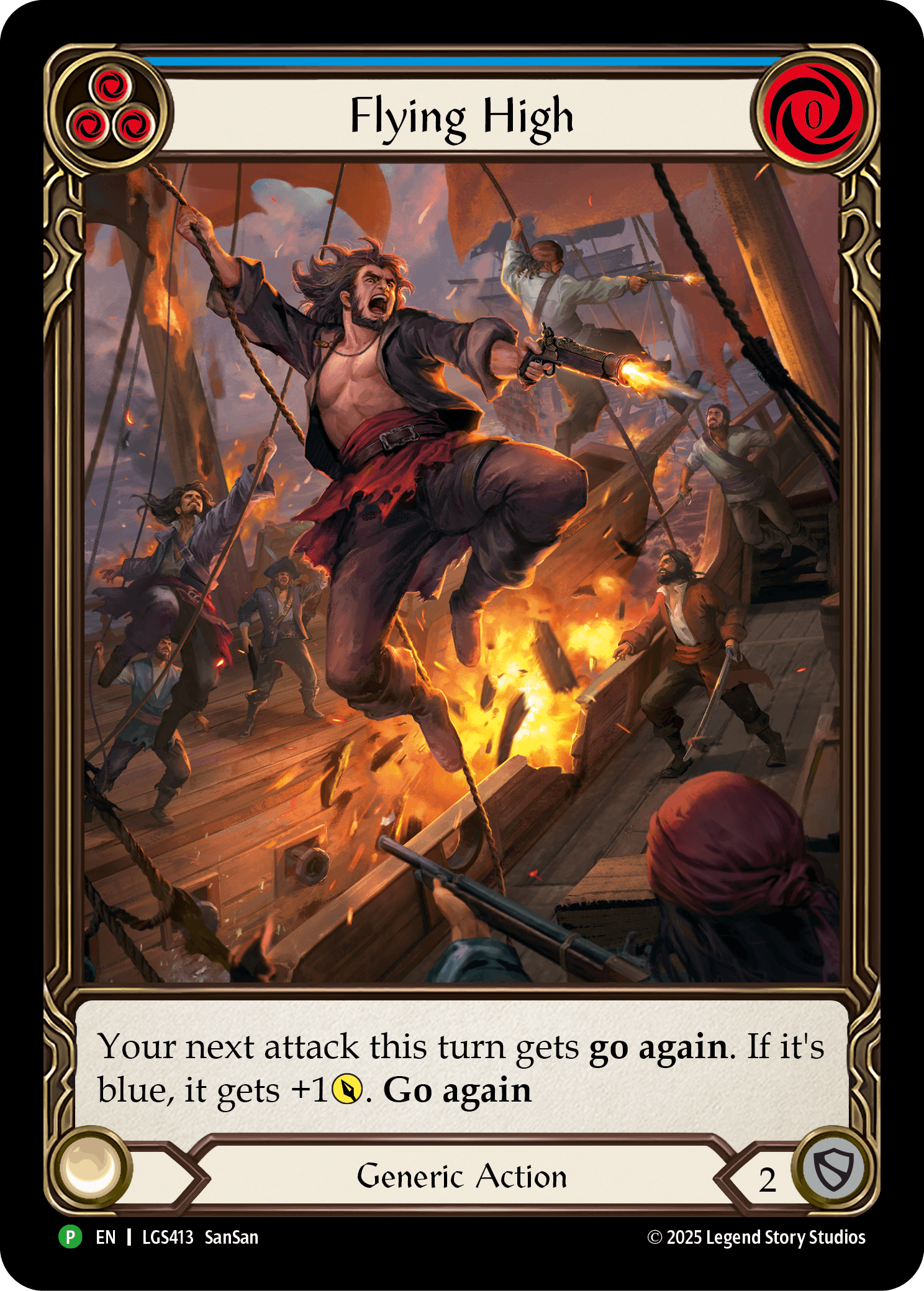 Flying High — LGS Flesh and Blood card by SanSan