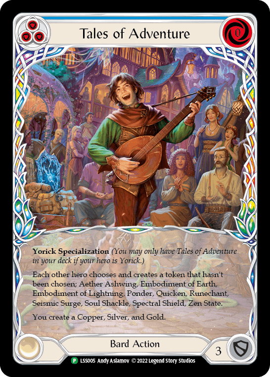 Tales of Adventure — LSS Flesh and Blood card by Andy Aslamov