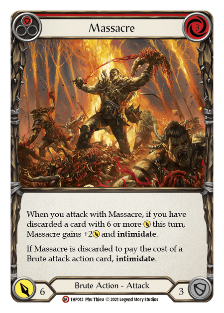 Massacre — History Pack Vol.1 Flesh and Blood card by Phu Thieu