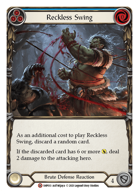 Reckless Swing — History Pack Vol.1 Flesh and Blood card by Arif Wijaya