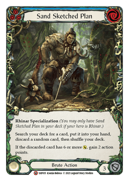 Sand Sketched Plan — History Pack Vol.1 Flesh and Blood card by Ksenia Belova