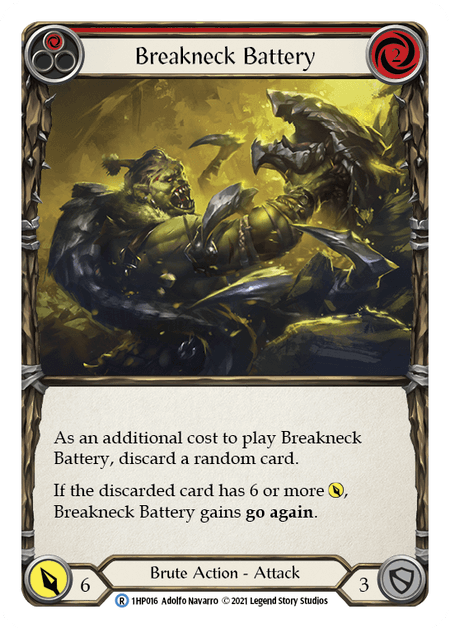 Breakneck Battery (Red) — History Pack Vol.1 Flesh and Blood card by Adolfo Navarro