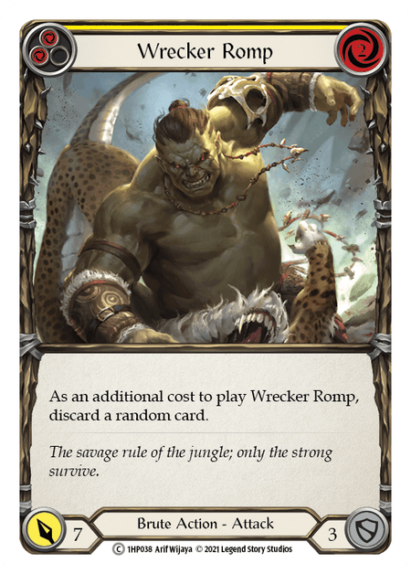 Wrecker Romp (Yellow) — History Pack Vol.1 Flesh and Blood card by Arif Wijaya