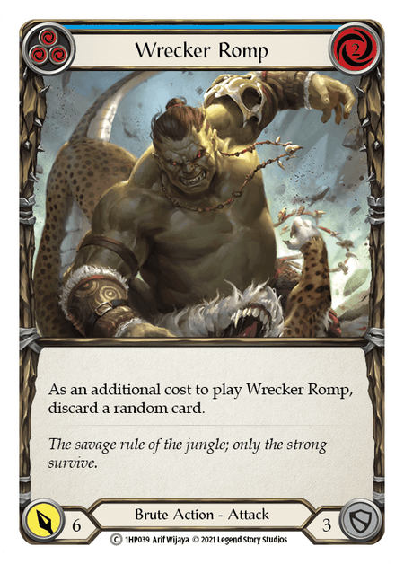 Wrecker Romp (Blue) — History Pack Vol.1 Flesh and Blood card by Arif Wijaya