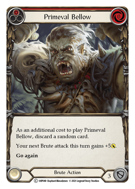 Primeval Bellow (Red) — History Pack Vol.1 Flesh and Blood card by Raphael Masalimov