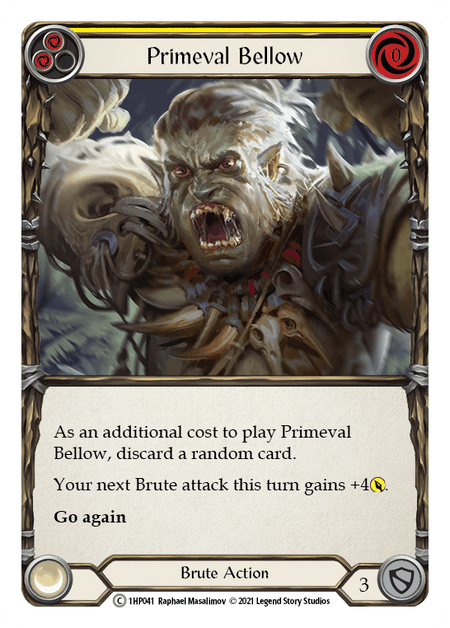 Primeval Bellow (Yellow) — History Pack Vol.1 Flesh and Blood card by Raphael Masalimov