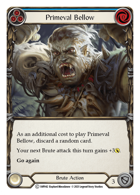Primeval Bellow (Blue) — History Pack Vol.1 Flesh and Blood card by Raphael Masalimov
