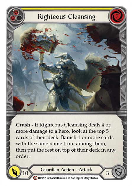 Righteous Cleansing — History Pack Vol.1 Flesh and Blood card by Nathaniel Himawan