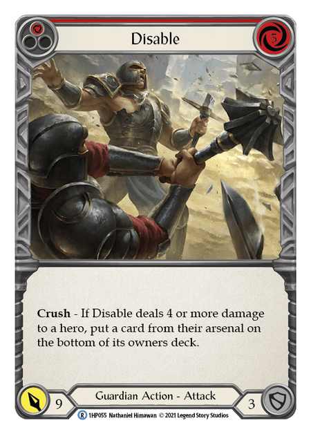 Disable (Red) — History Pack Vol.1 Flesh and Blood card by Nathaniel Himawan