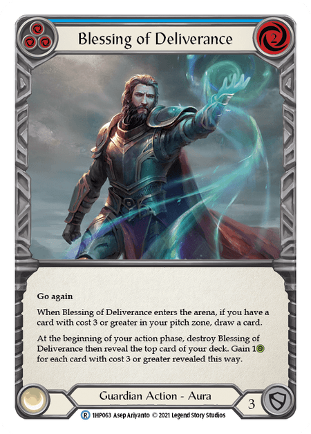 Blessing of Deliverance (Blue) — History Pack Vol.1 Flesh and Blood card by Asep Ariyanto