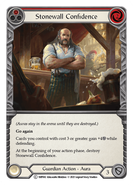 Stonewall Confidence (Red) — History Pack Vol.1 Flesh and Blood card by Alexander Mokhov
