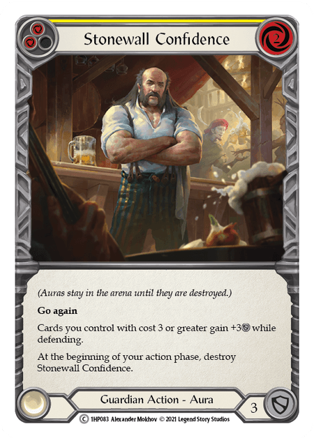 Stonewall Confidence (Yellow) — History Pack Vol.1 Flesh and Blood card by Alexander Mokhov