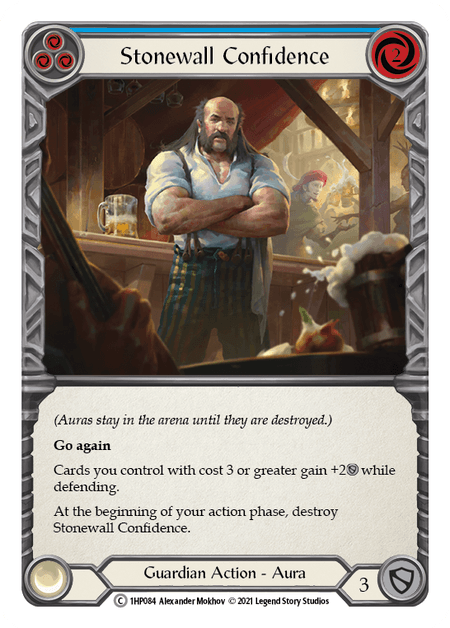 Stonewall Confidence (Blue) — History Pack Vol.1 Flesh and Blood card by Alexander Mokhov