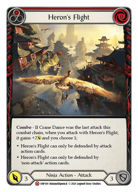 Heron's Flight — History Pack Vol.1 Flesh and Blood card by bimawithpencil