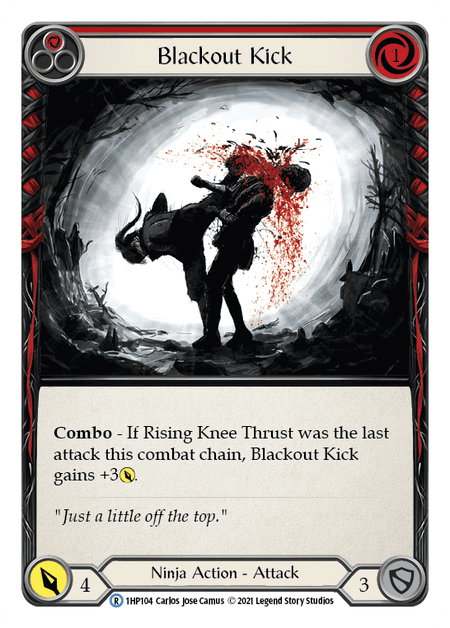 Blackout Kick (Red) — History Pack Vol.1 Flesh and Blood card by Carlos Jose Camus