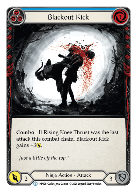 Blackout Kick (Blue) — History Pack Vol.1 Flesh and Blood card by Carlos Jose Camus
