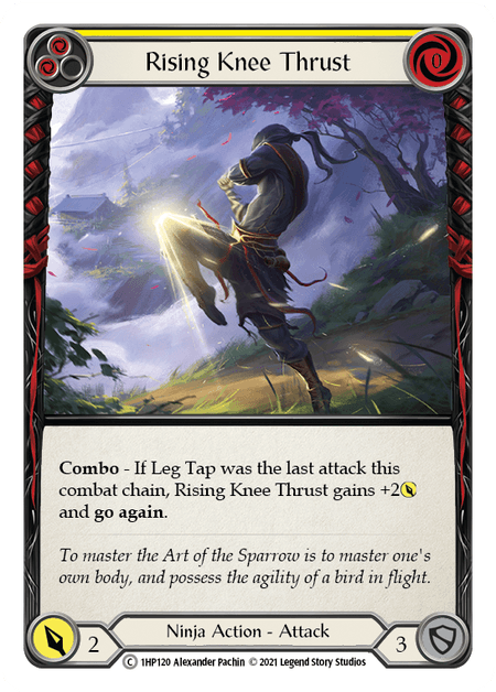 Rising Knee Thrust (Yellow) — History Pack Vol.1 Flesh and Blood card by Alexander Pachin