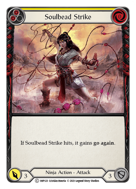 Soulbead Strike (Yellow) — History Pack Vol.1 Flesh and Blood card by Cristián Huerta