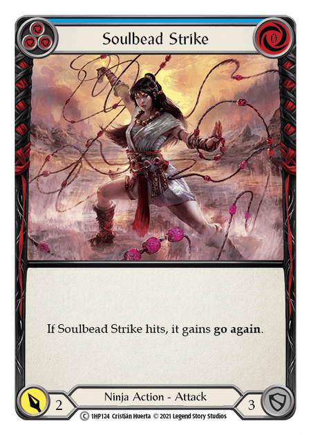Soulbead Strike (Blue) — History Pack Vol.1 Flesh and Blood card by Cristián Huerta