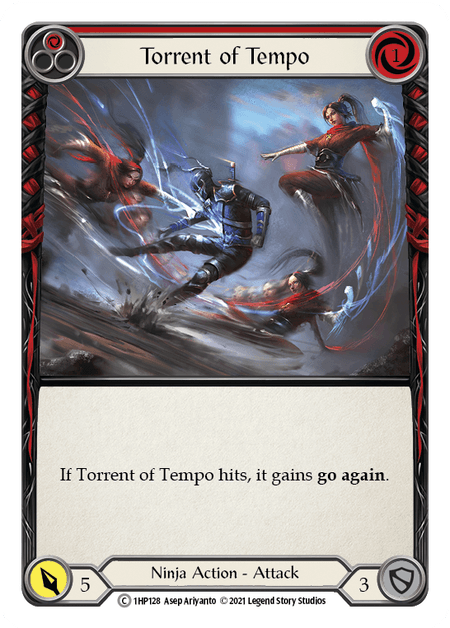 Torrent of Tempo (Red) — History Pack Vol.1 Flesh and Blood card by Asep Ariyanto