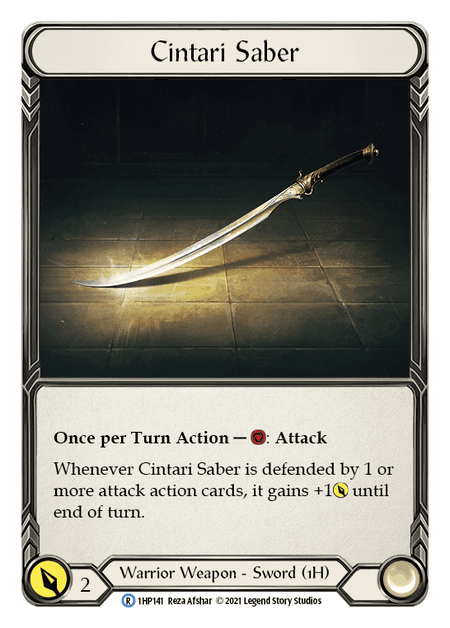 Cintari Saber (1HP141) — History Pack Vol.1 Flesh and Blood card by Reza Afshar