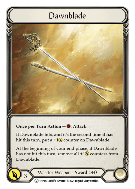 Dawnblade — History Pack Vol.1 Flesh and Blood card by Adolfo Navarro