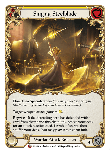 Singing Steelblade — History Pack Vol.1 Flesh and Blood card by Adolfo Navarro