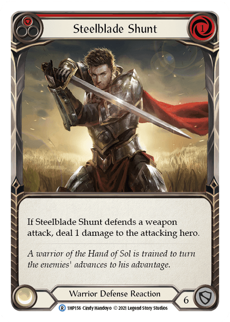Steelblade Shunt (Red) — History Pack Vol.1 Flesh and Blood card by Cindy Handoyo