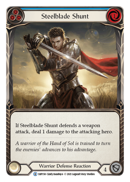 Steelblade Shunt (Blue) — History Pack Vol.1 Flesh and Blood card by Cindy Handoyo