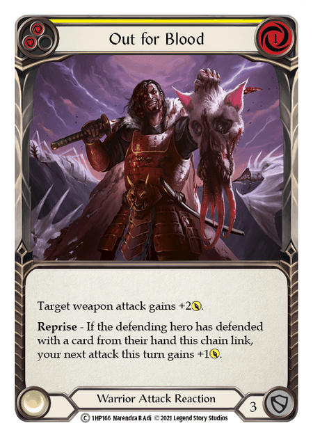 Out for Blood (Yellow) — History Pack Vol.1 Flesh and Blood card by Narendra B Adi