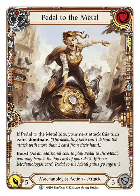 Pedal to the Metal (Red) — History Pack Vol.1 Flesh and Blood card by Sam Yang