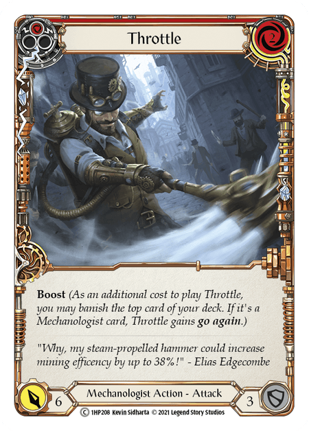Throttle (Red) — History Pack Vol.1 Flesh and Blood card by Kevin Sidharta