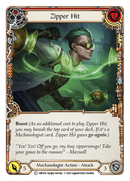 Zipper Hit (Red) — History Pack Vol.1 Flesh and Blood card by Sergey Gurskiy