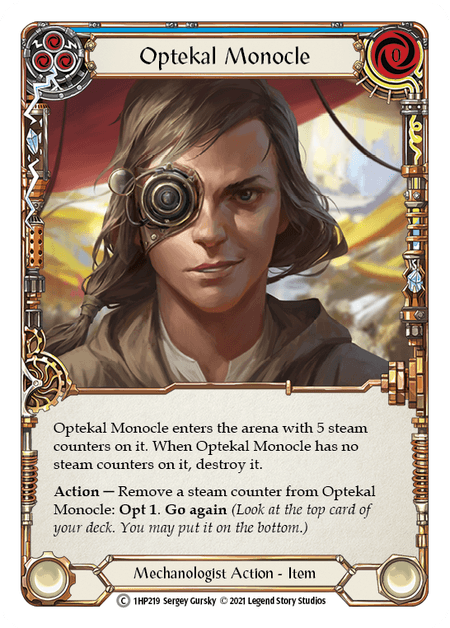 Optekal Monocle — History Pack Vol.1 Flesh and Blood card by Sergey Gurskiy