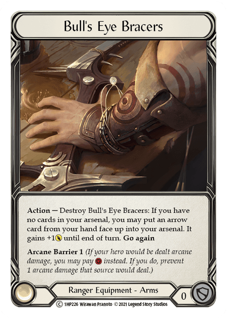 Bull's Eye Bracers — History Pack Vol.1 Flesh and Blood card by Wirawan Pranoto