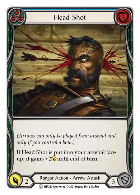Head Shot (Blue) — History Pack Vol.1 Flesh and Blood card by Igor Heras