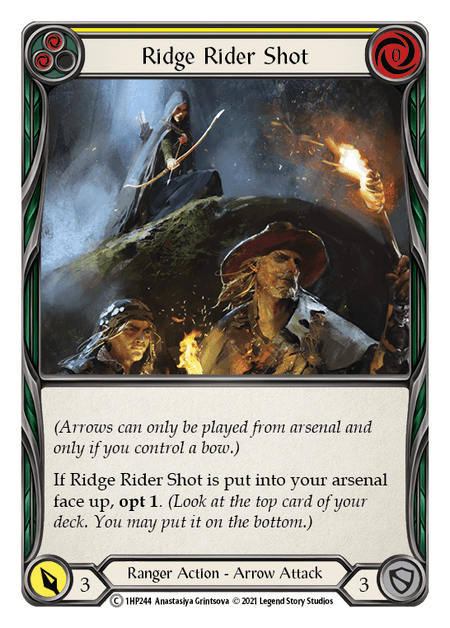 Ridge Rider Shot (Yellow) — History Pack Vol.1 Flesh and Blood card by Anastasiya Grintsova